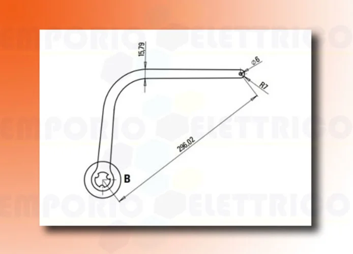 faac pair of n1d arms - white nd1 105726