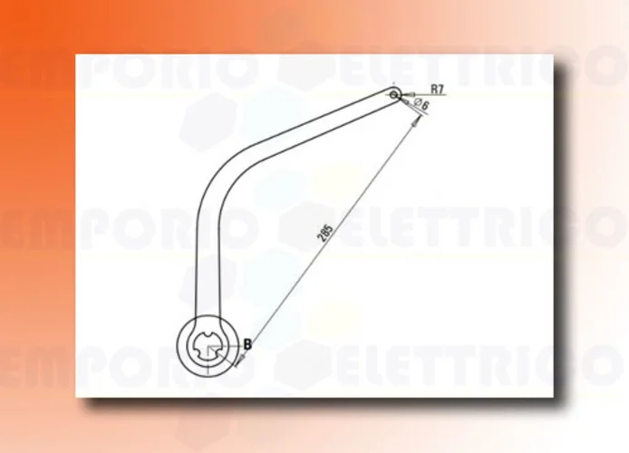 faac pair of arms - white nd2 105727