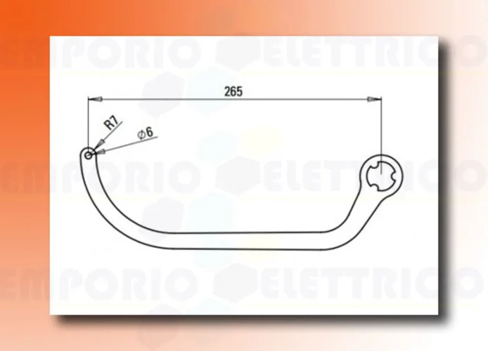 faac pair of n1d arms - white nd4 105729