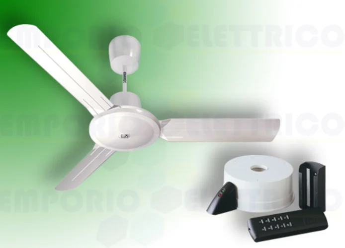 vortice white ceiling fan kit nordik evolution r 140/56 61752 ev61752b