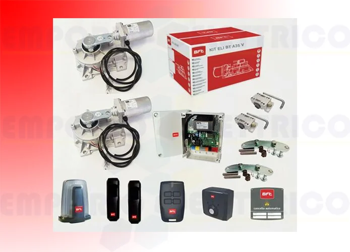 bft kit completo 24v cancelli a battente eli bt a35 v r930148 00001