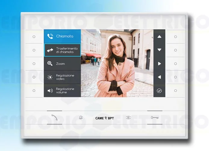 came bpt videocitofono vivavoce lcd futura ip wh 62100560