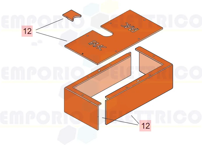 faac ricambio scatola completa 750 63003325