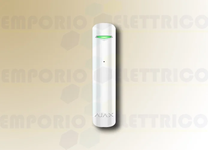 ajax wireless glass break detector glassprotect white 38109