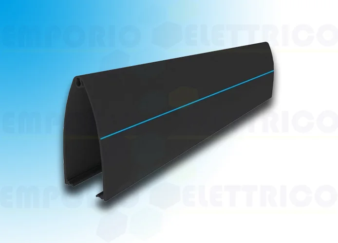 came rubber profile for sensitive black edges 6000mm rv118m