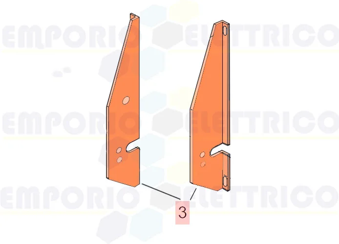 faac ricambio longheroni laterali 593-595 63003364