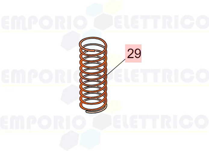 faac ricambio molla mt2,5costa/ mt2,5/ mt2 siepe 7210695