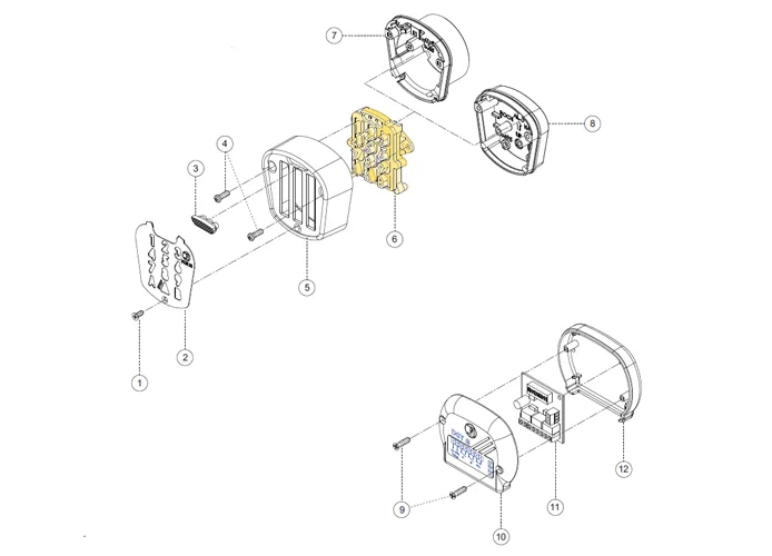 fadini ricambio tastiera con schedina elettronica interna per dgt 61 61006