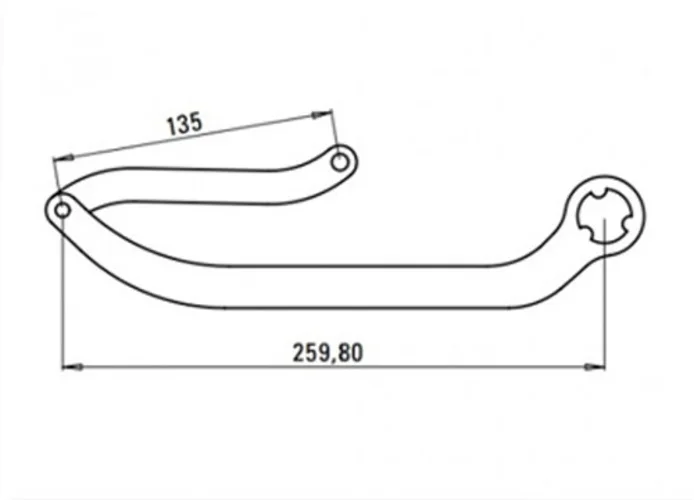 faac pair of n1d arm white nd8 105740