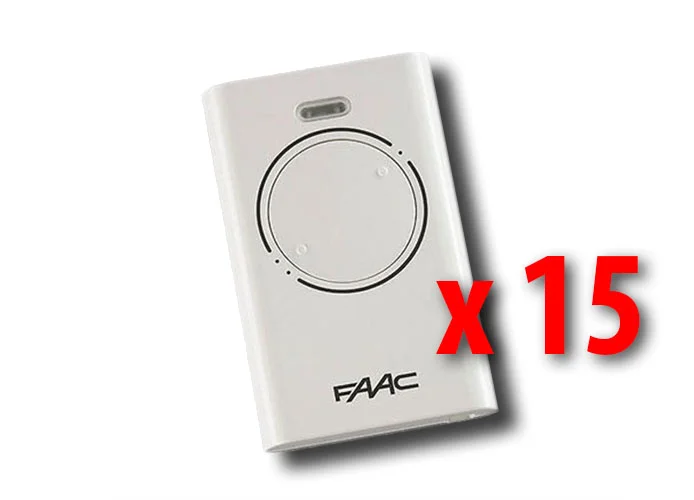 faac 15 x 2-channel remote controls xt2 433 slh lr 787007