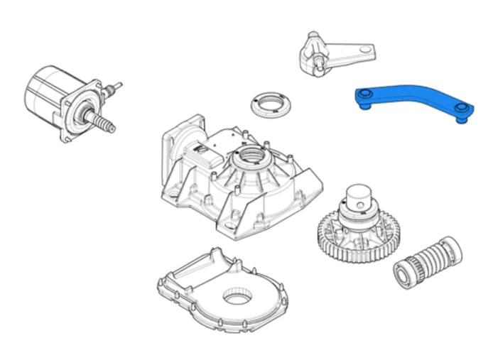 came spare part of transmission lever for frog 119ria046