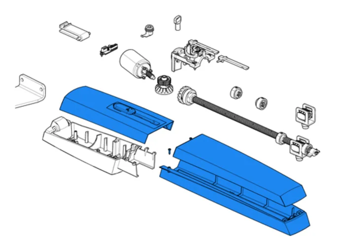 came spare part external plastics group ral7024 axl 88001-0199