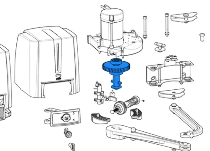 came spare part of the slow shaft fast40 119rid375