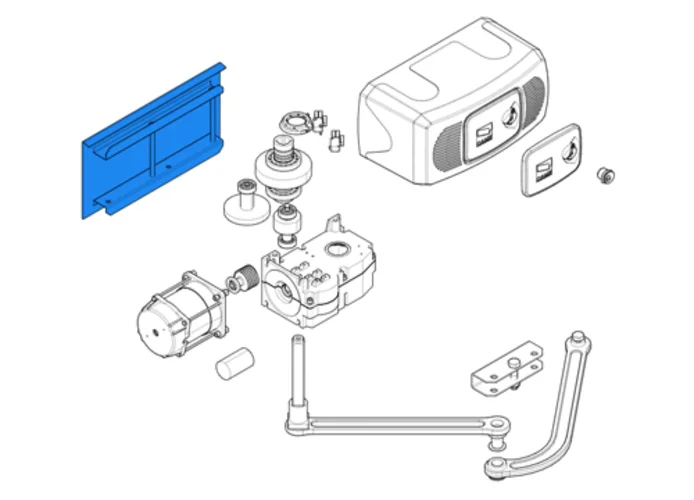 came spare part gearmotor fixing base ferni 119rid074