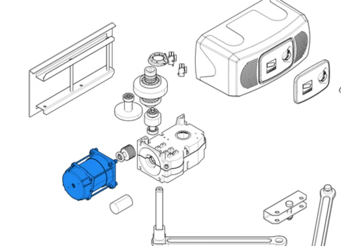 came spare part of the motor group ferni 119rid087