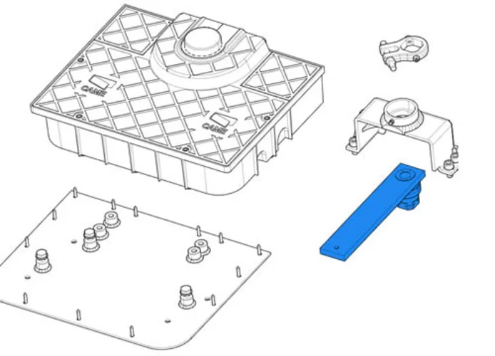 came spare part support bracket gate frog-jc 119ria075