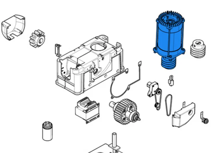 came spare part motor pack bk 88001-0207