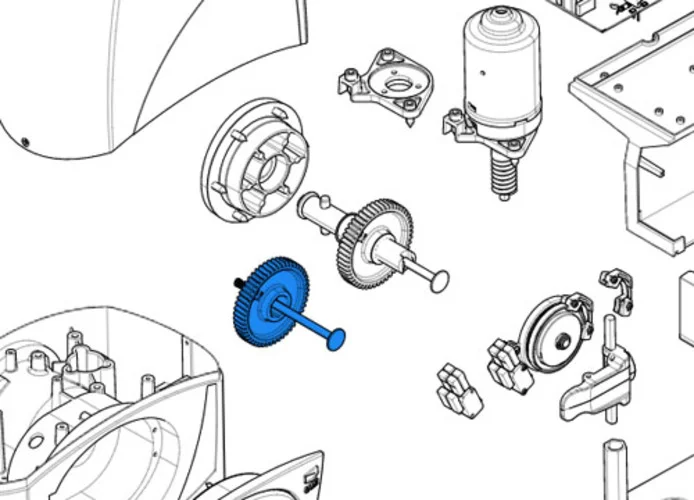 came spare part gearmotor crown bx 119ribx052