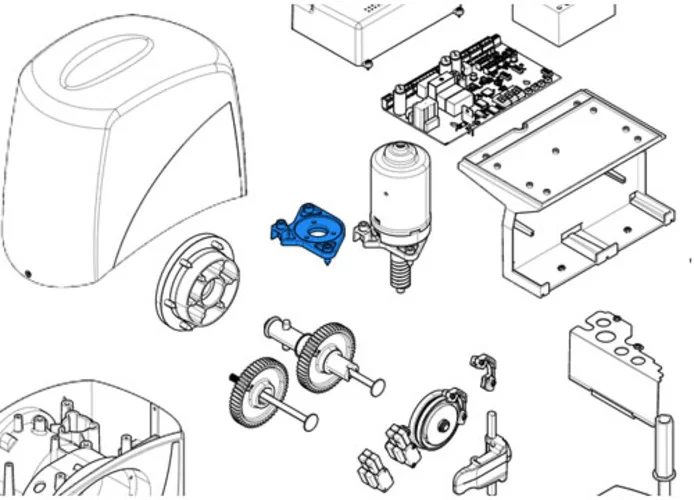 came spare part flange and motor seal bx 119ribz017