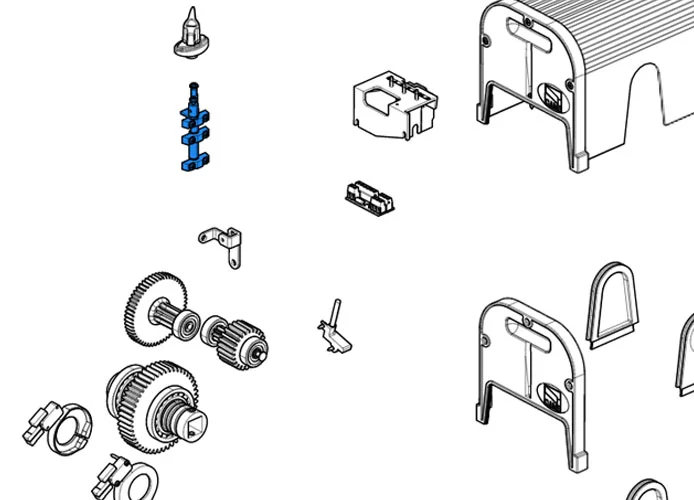 came spare part release rod f4000 119rid244