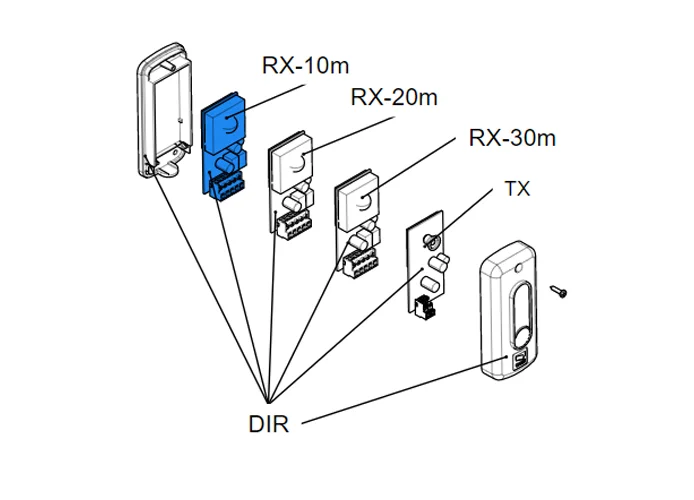 came spare part electronic board rx dir10 119rir137