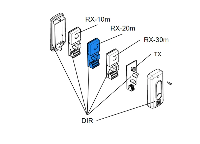 came spare part electronic board rx dir20 119rir138