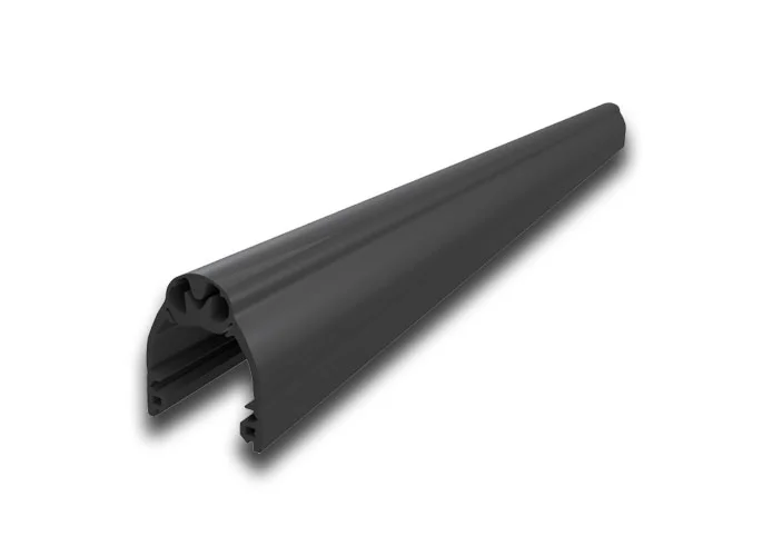 came rubber profile for sensitive safety edges 44x49mm 25m 806ed-0160