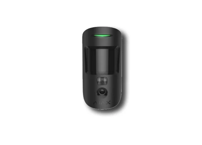 ajax black wireless motion detector motioncam 38191