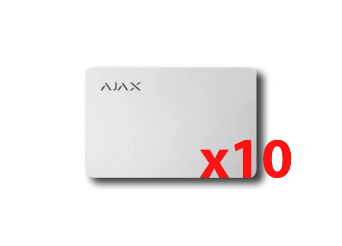 ajax contactless pass white card (10 pieces) 38222