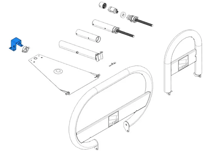 came spare part motor fixing support unipark 119riu002