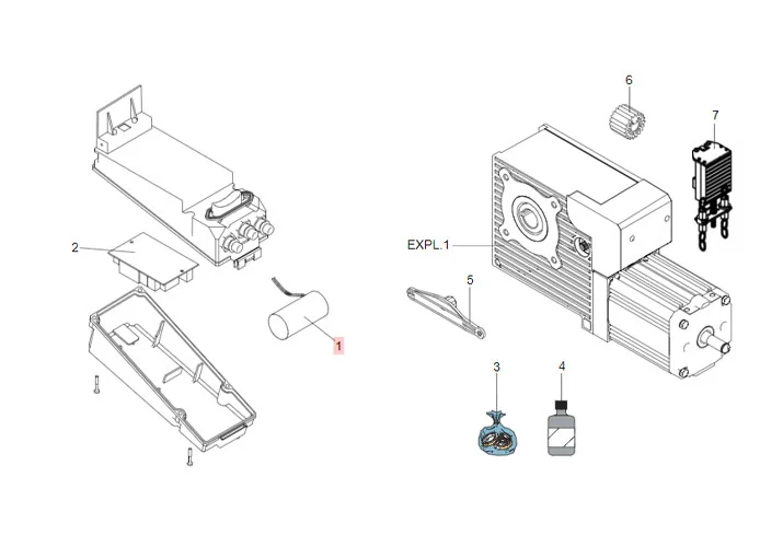 faac ricambio cnd pp 20mf 400vac cavi 200mm s/codolo 7601395