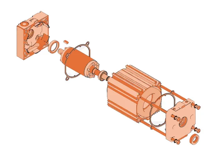 faac ricambio gruppo motore 541 3ph 63003157