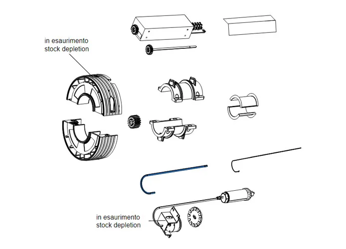 came original spare part three-hole rope release - h3012 119rih044