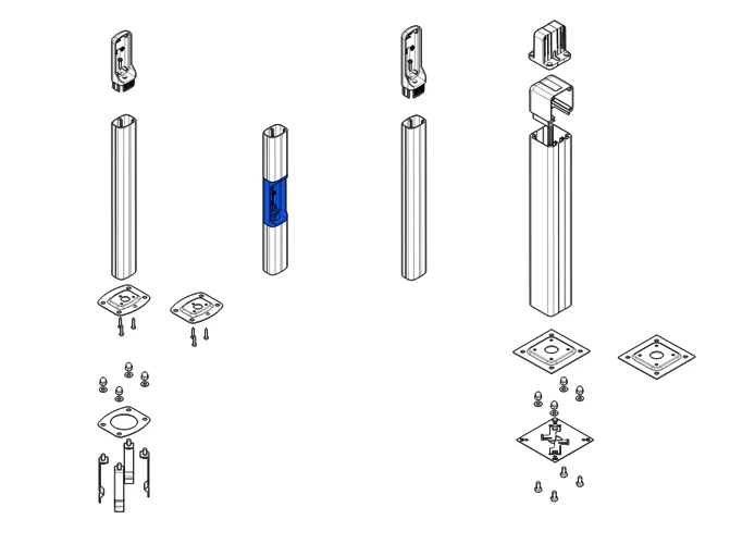 came ricambio originale contenitore intermedio prolunga dir-p 119rir154