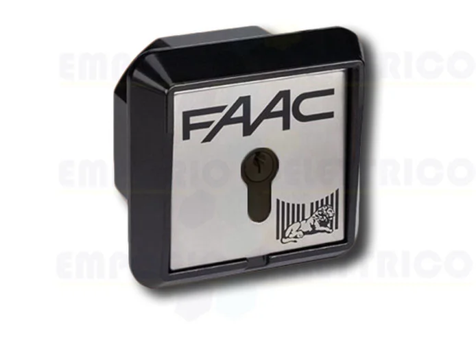 faac recess-mounting key button 2 contacts + electrobrake t21 if 401017