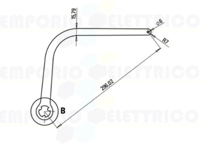 faac pair of n1d arms - white nd1 105726