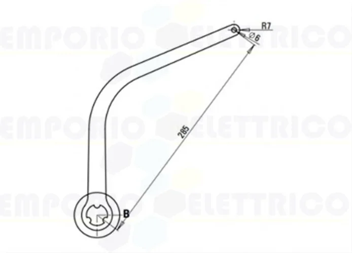 faac pair of arms - white nd2 105727