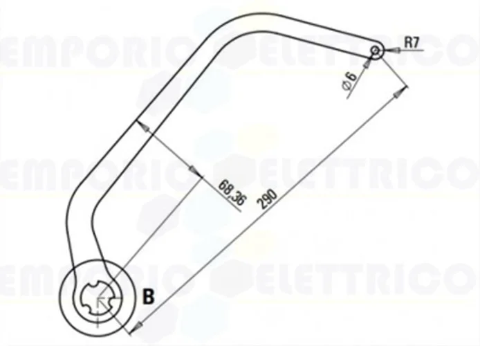 faac pair of n1d arms white nd7 105732