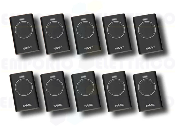 faac 10 x 2-channel remote controls xt2 868 slh lr 7870091