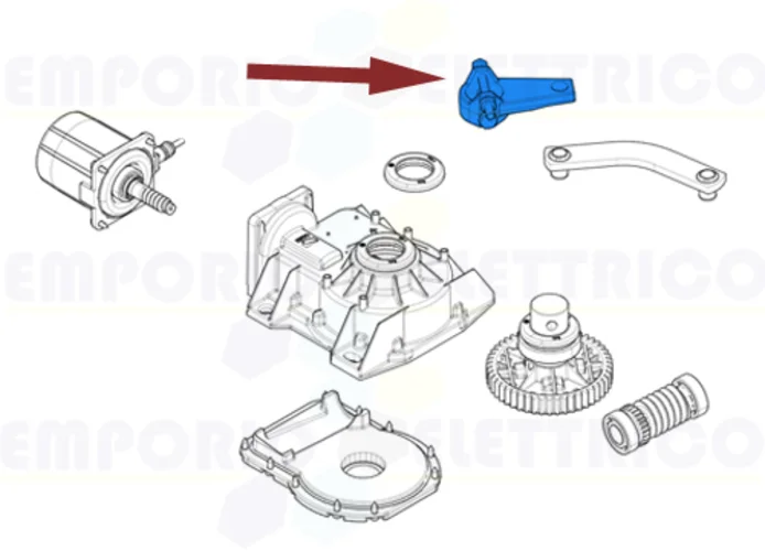 came spare part of the transmission arm for frog 119ria044