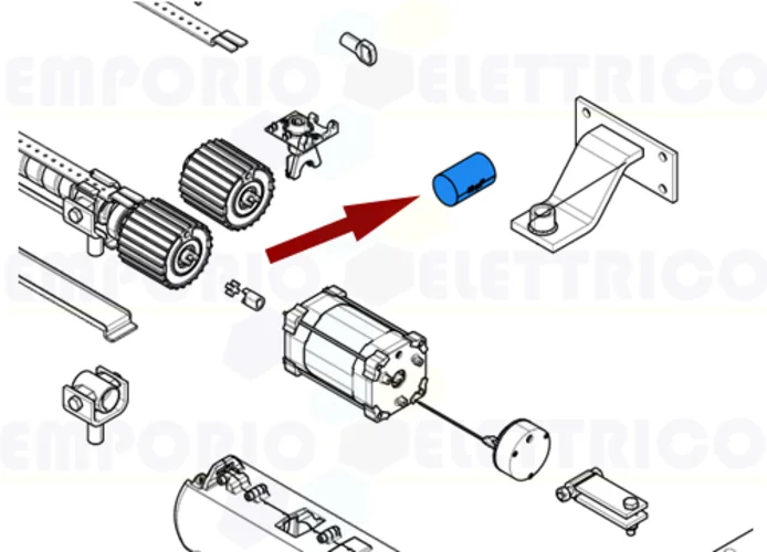 came spare part 10 mF capacitor with cables ati 119rir295 (ex 119rir268)