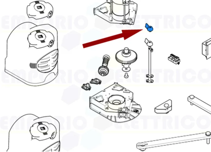 came spare part release lever fast 119rid221