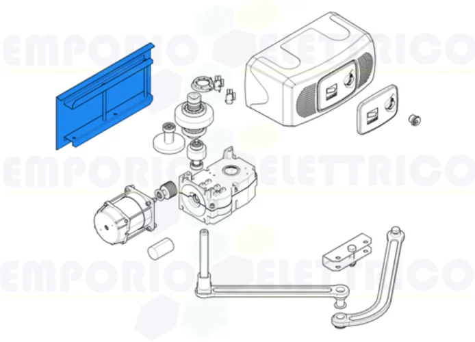 came spare part gearmotor fixing base ferni 119rid074