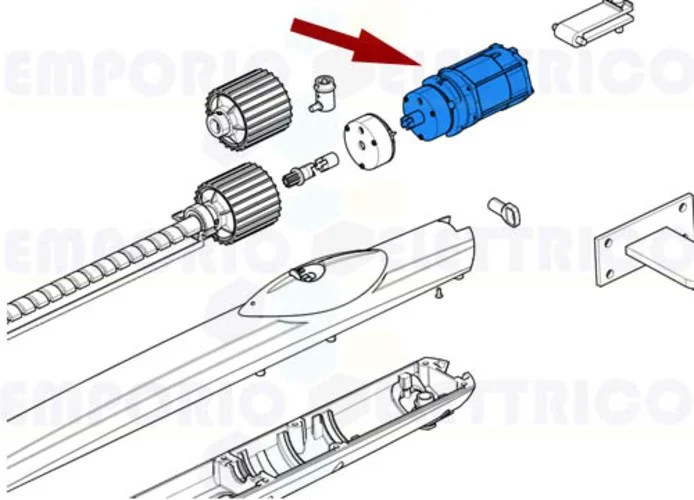 came spare part motor group + brake amico 230v 88001-0138