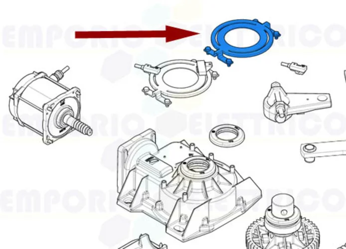 came spare part limit switch group support frog 119ria058