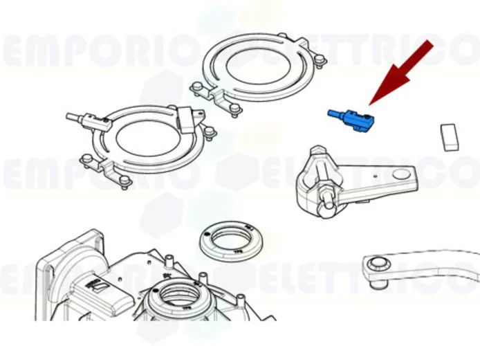 came spare part magnetic switch support frog 119ria059