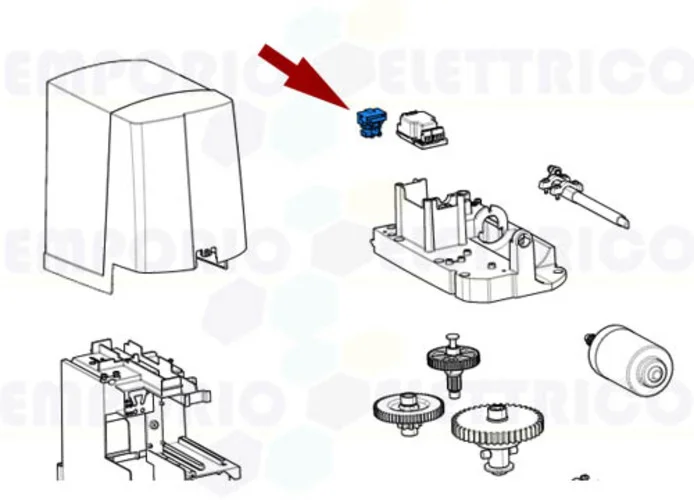 came spare part power supply terminal + fuse housing ftl sdn emega ver 119rie205