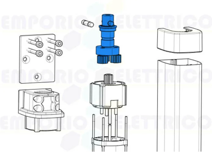 came spare part slow shaft stylo 119rid338