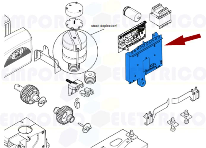 came spare part electronic board support bx 119ribx010