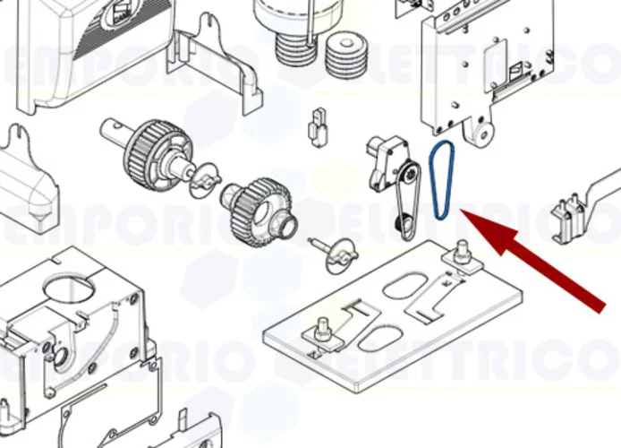 came spare part drive belt encoder bx 119ribx011